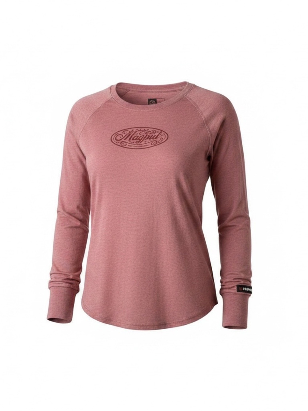 Magpul Ladies Long Sleeve Tee T-Shirt Rodeo Blend Fabric, Pink Heather, L